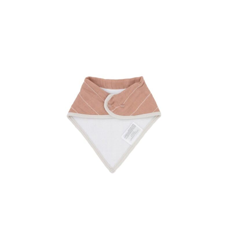 Fleece backing helps keep baby clothes dry with Little Unicorn bandana bib.