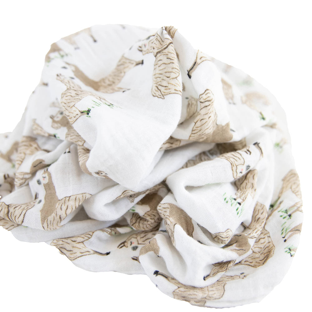 Little Unicorn breathable cotton fabric swaddle ensures airy comfort for baby.