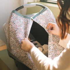 Little Unicorn breathable cotton muslin fabric enhances airflow.