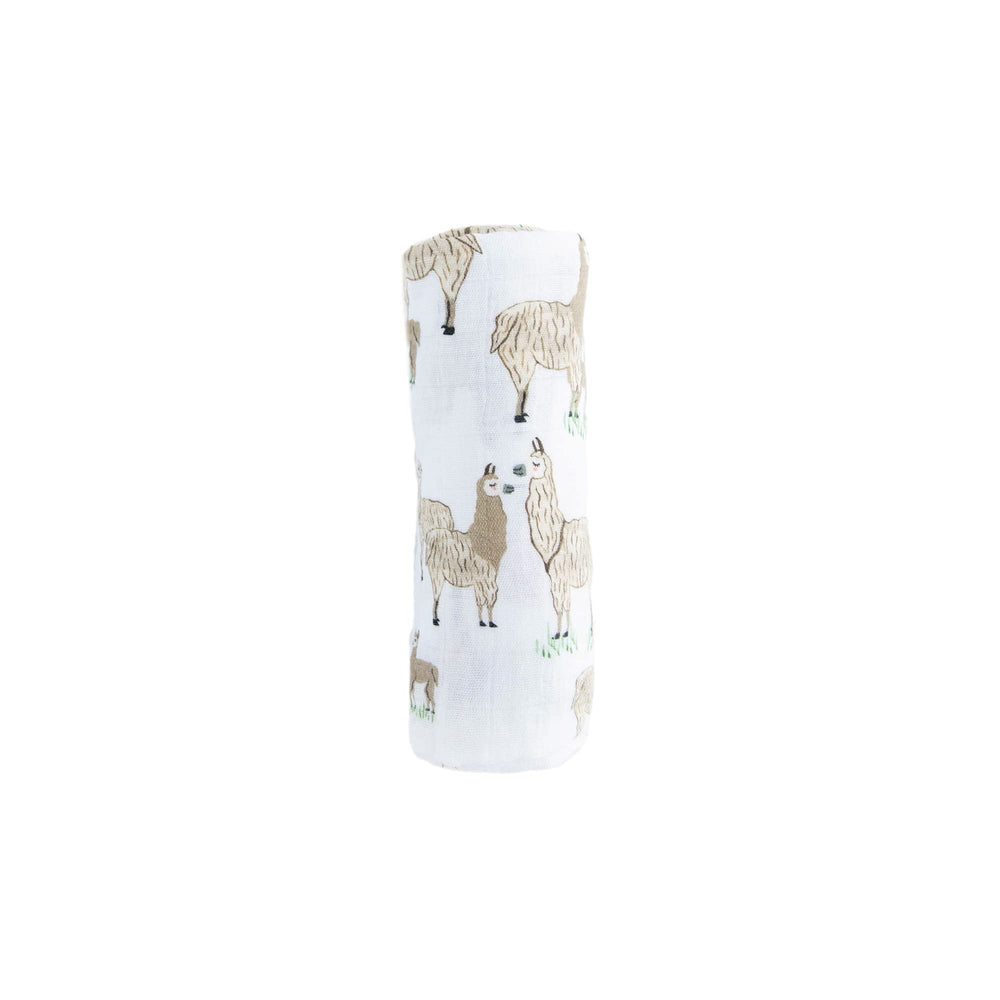 Little Unicorn burp cloth doubles as a soft surface during feeds.