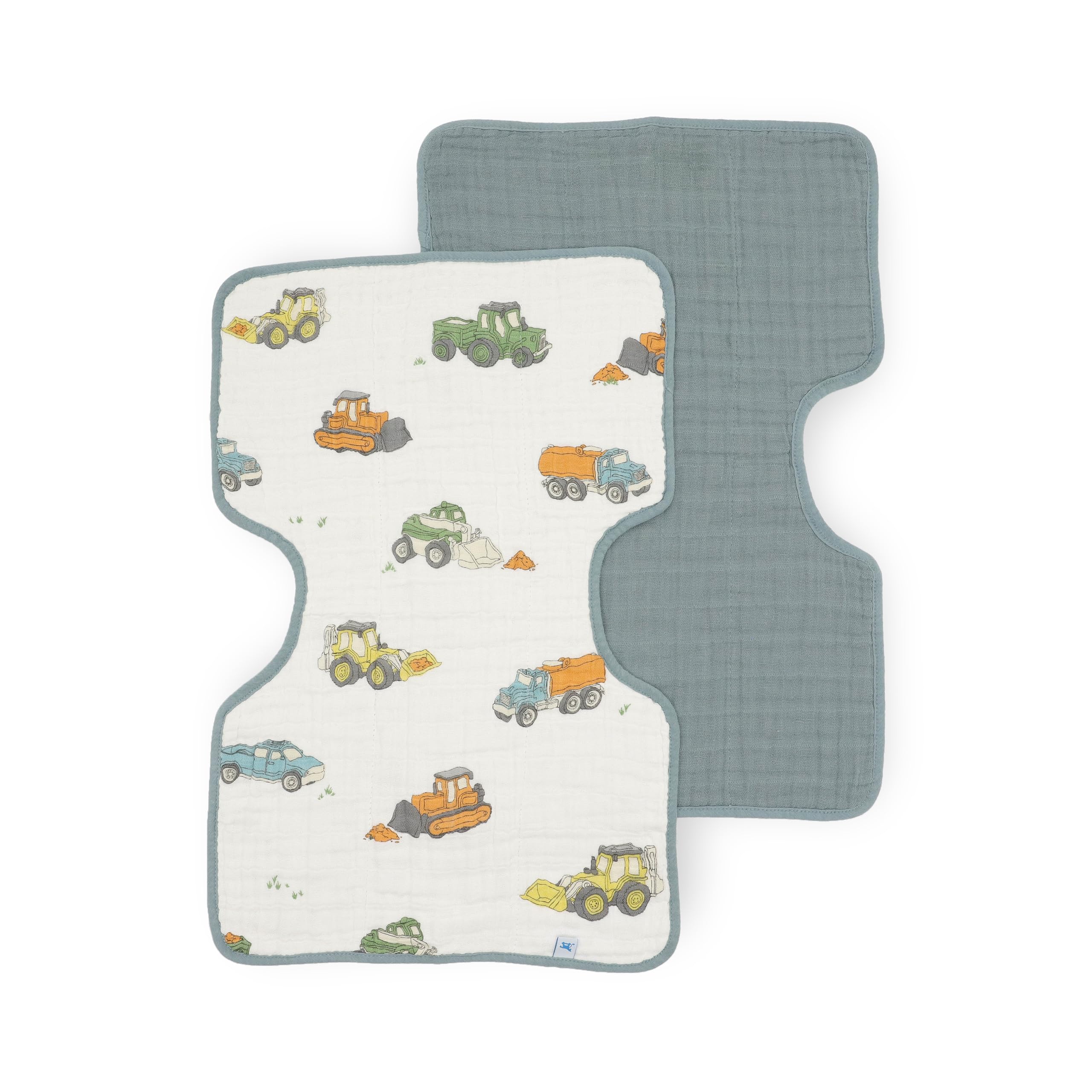 Little Unicorn burp cloths with ultra-absorbent fabric for quick mess cleanup during feeds.