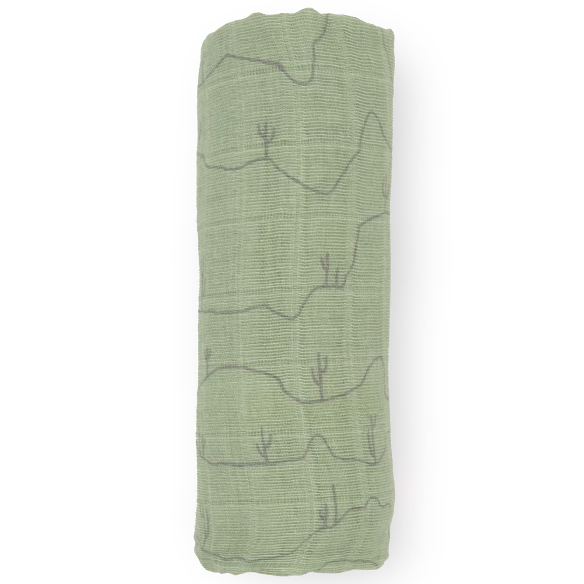 Little Unicorn Cactus Lines swaddle as stroller cover for on-the-go comfort