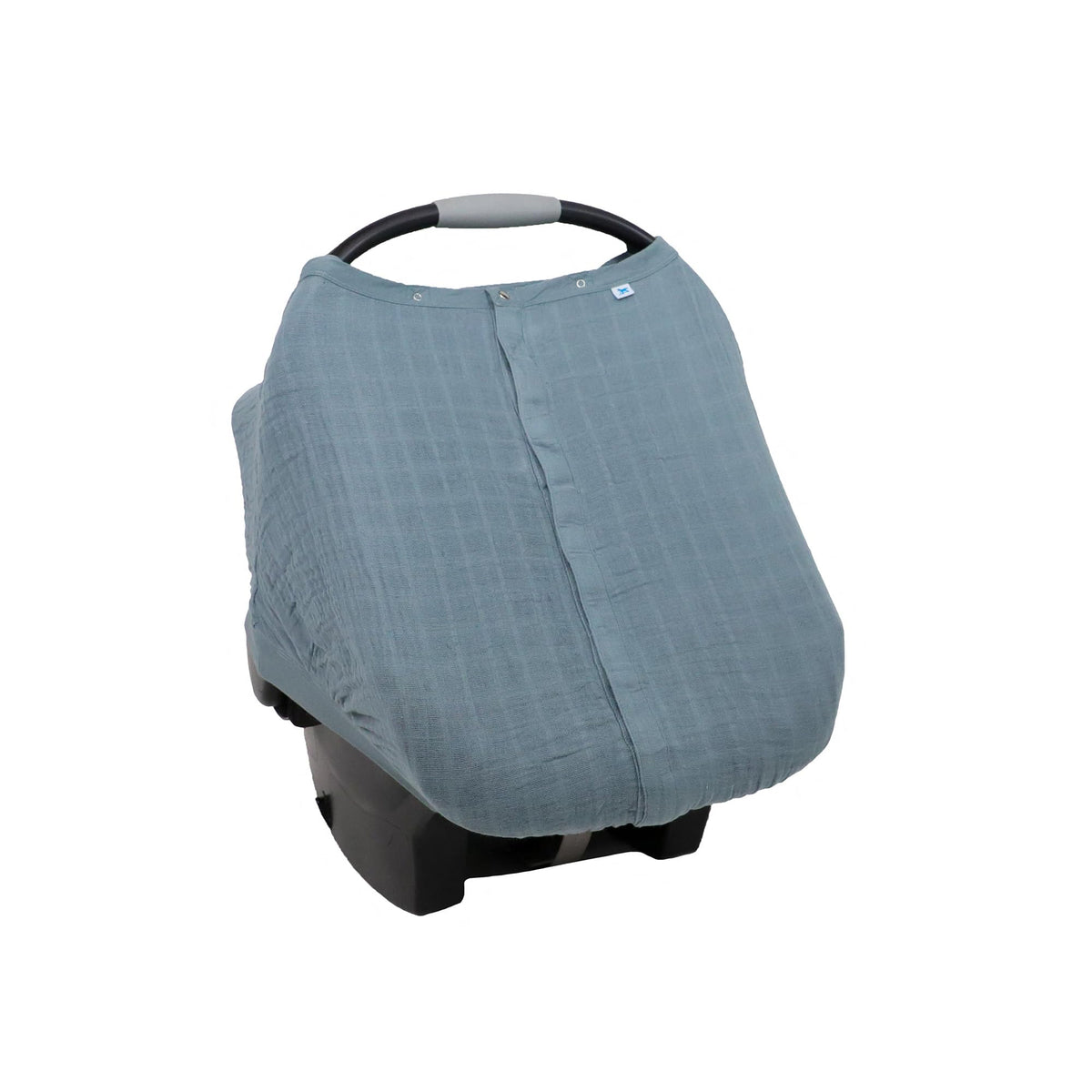 Little Unicorn car seat canopy Sea in soft muslin for privacy and protection