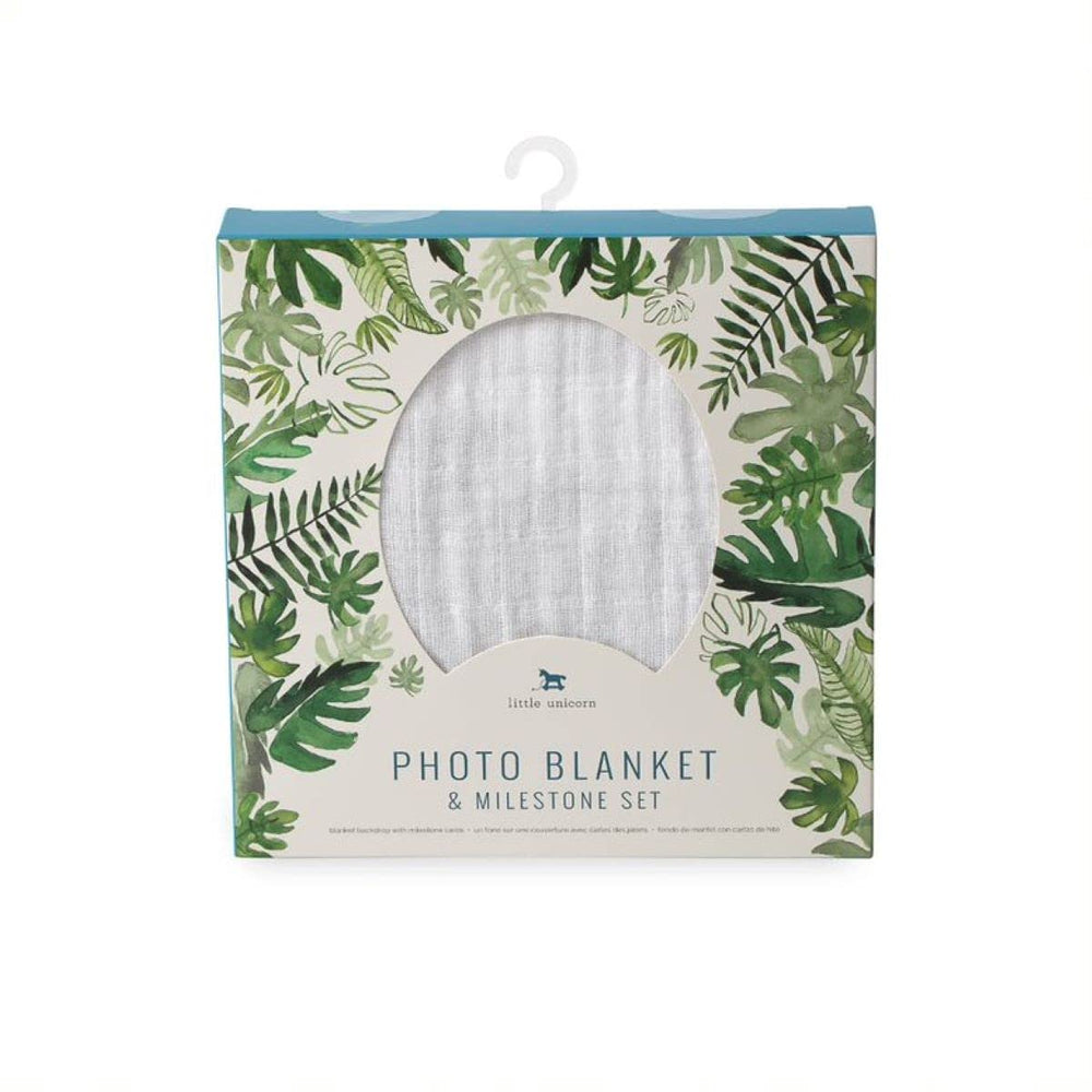Little Unicorn colorfully patterned blanket offers versatile design options