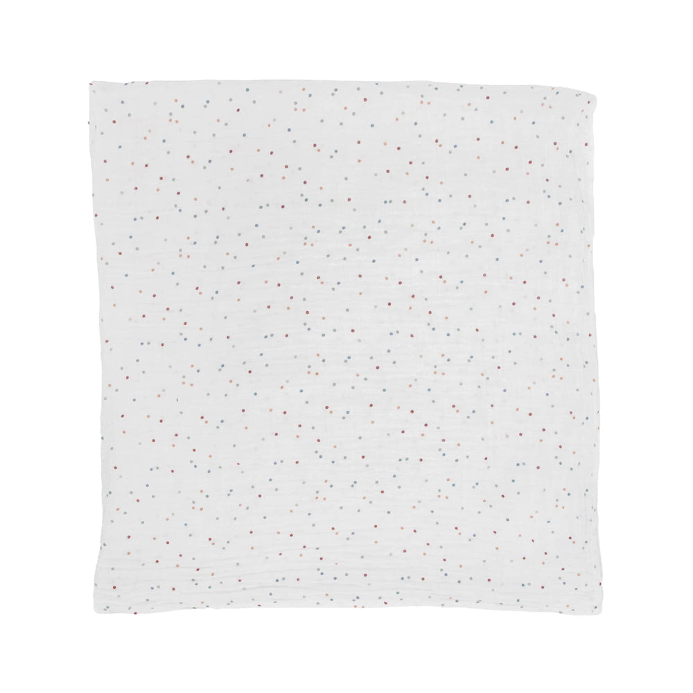 Little Unicorn dots swaddle during playtime offers gentle breathable softness