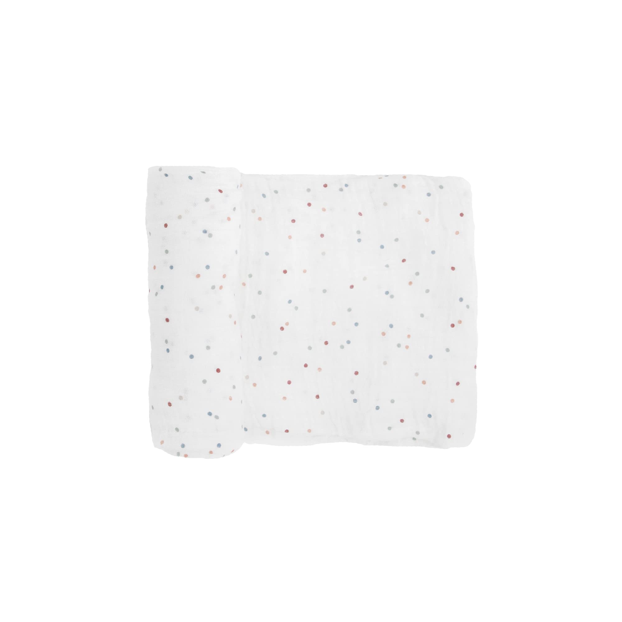 Little Unicorn dots swaddle texture close-up for soft breathable muslin