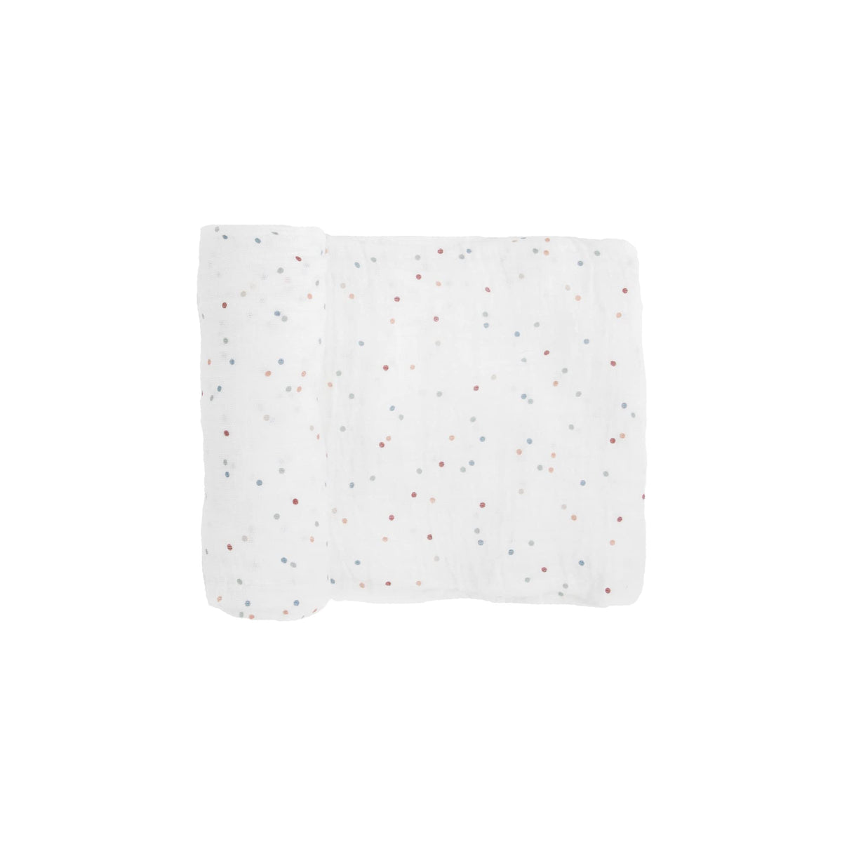Little Unicorn dots swaddle texture close-up for soft breathable muslin