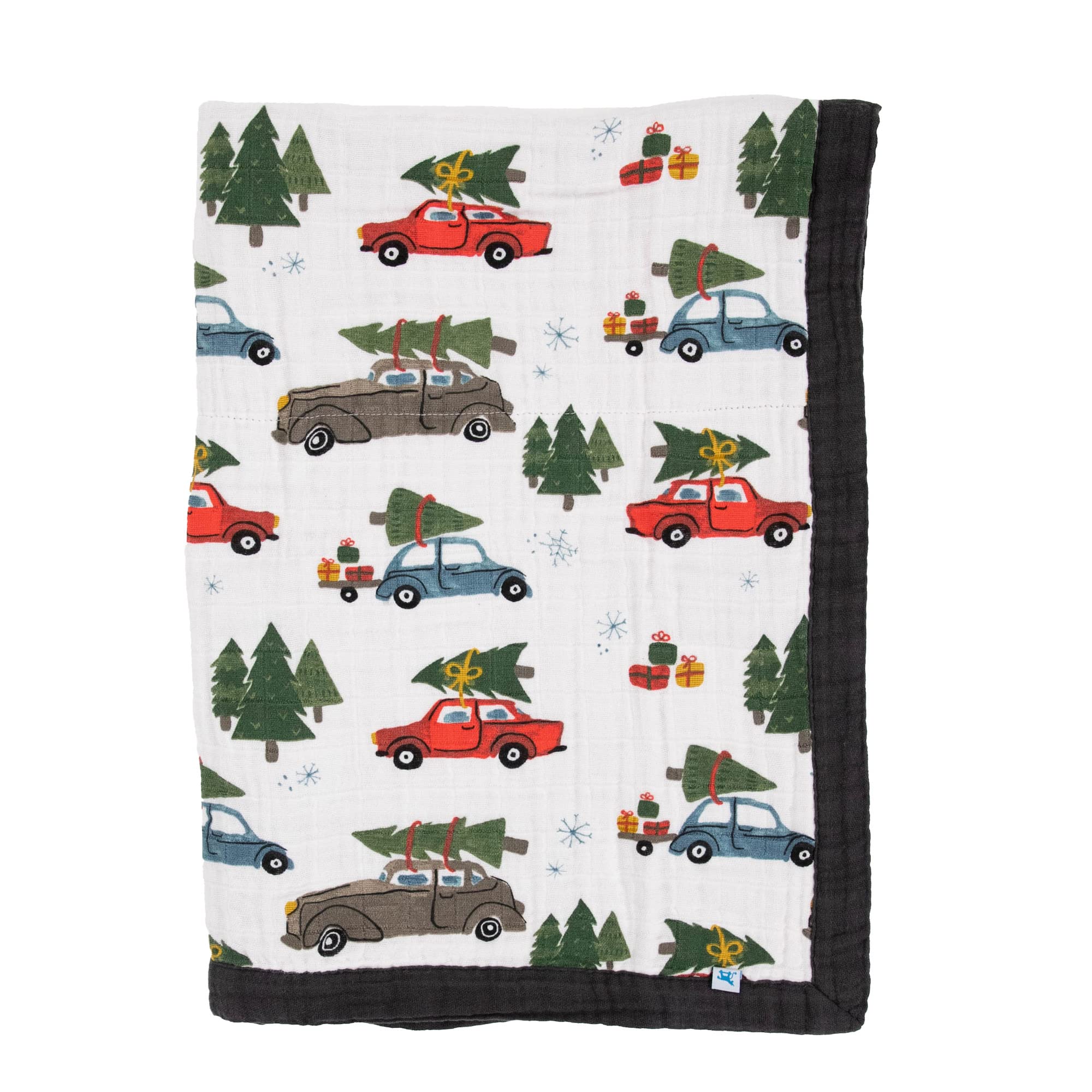 Little Unicorn four-layer muslin cuddle quilt offers soft warmth for newborn cuddles.