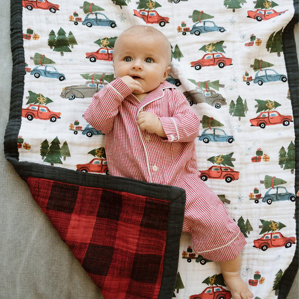 Little Unicorn gift-ready quilt with versatile designs for nurseries.