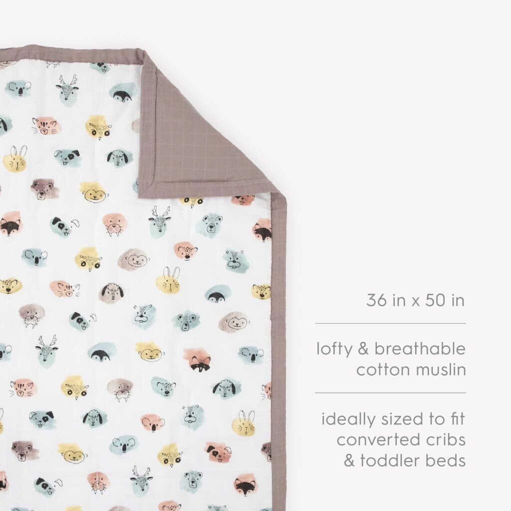Little Unicorn Lofty Comforter is durable and machine washable for easy care.
