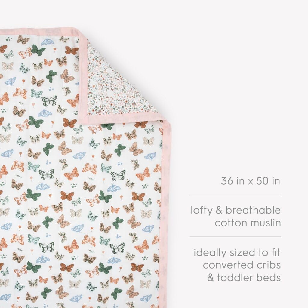 Little Unicorn Lofty Comforter machine-washable ease for busy families.