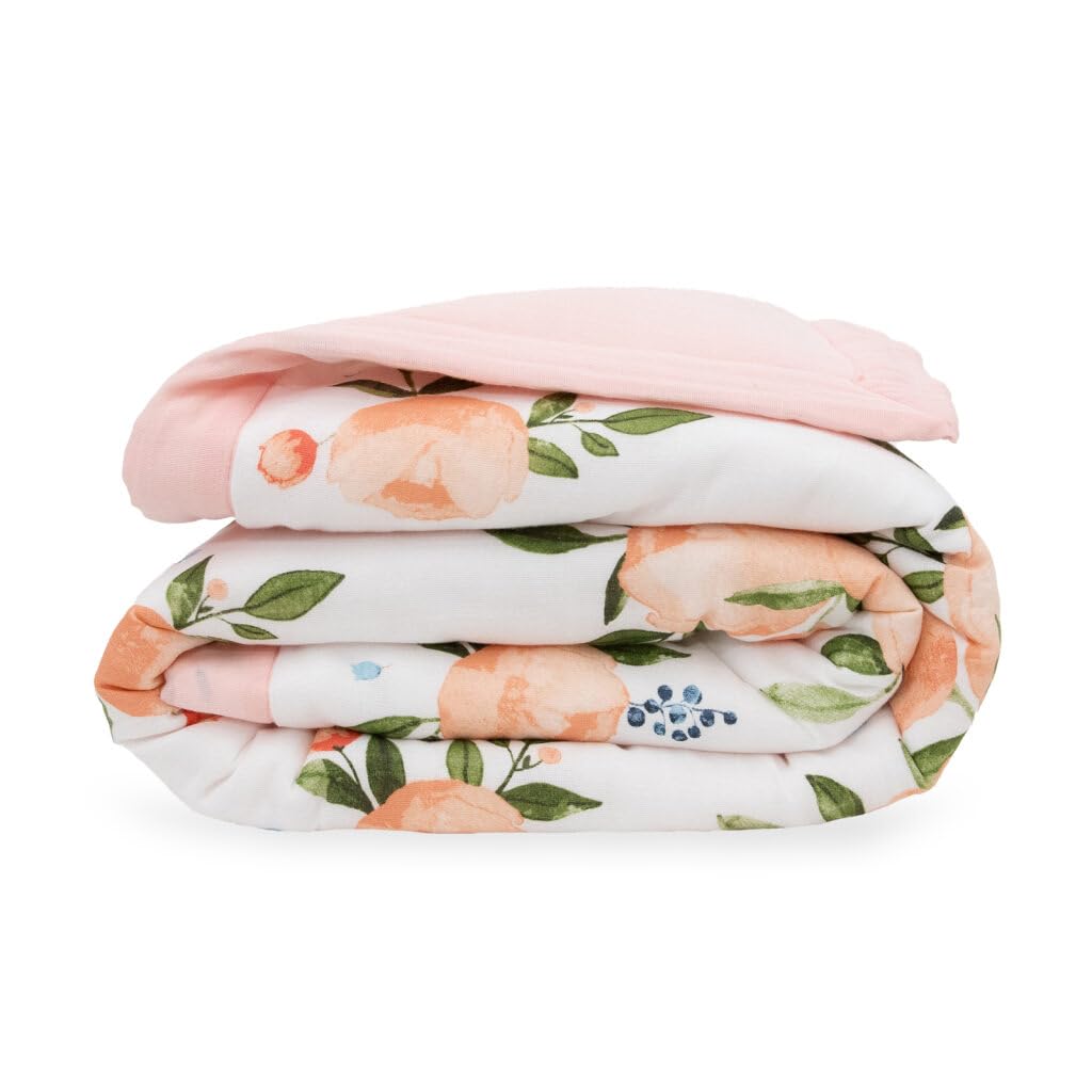 Little Unicorn Muslin Fabric close-up highlights breathable weave for comfortable sleep