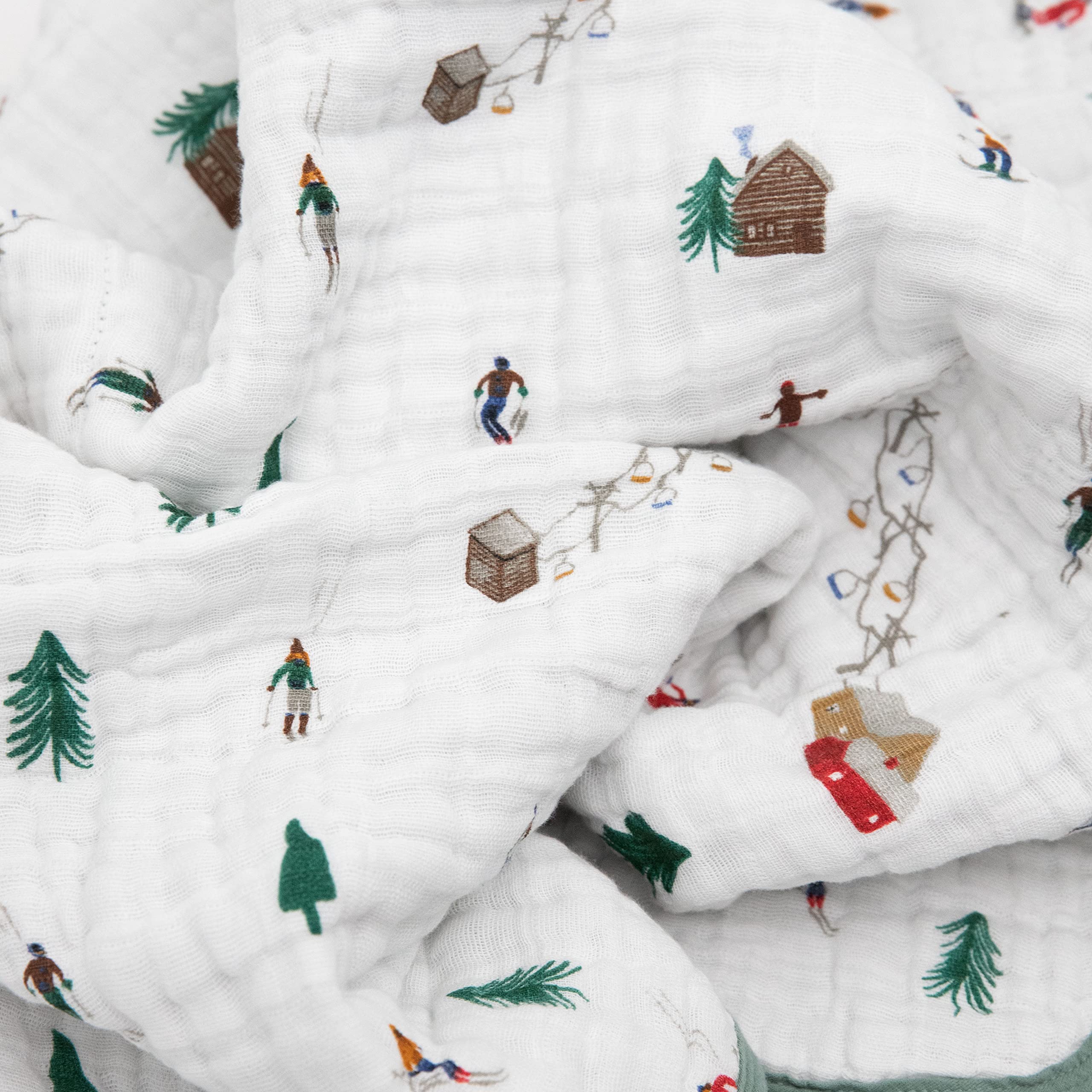Little Unicorn muslin quilt Powder Party stroller cover for breathable warmth