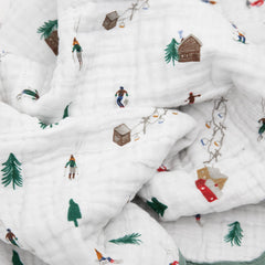 Little Unicorn muslin quilt Powder Party stroller cover for breathable warmth