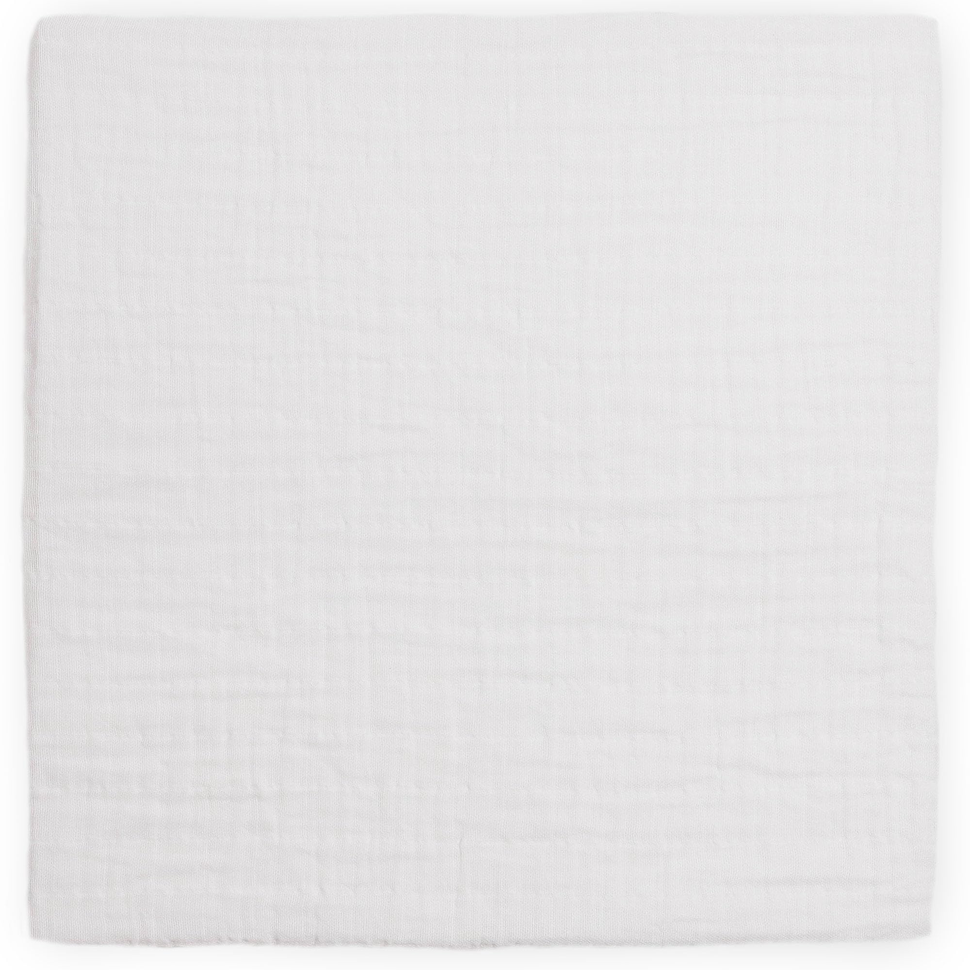 Little Unicorn muslin swaddle blanket white pack-two layout emphasizes versatile giftable pair.