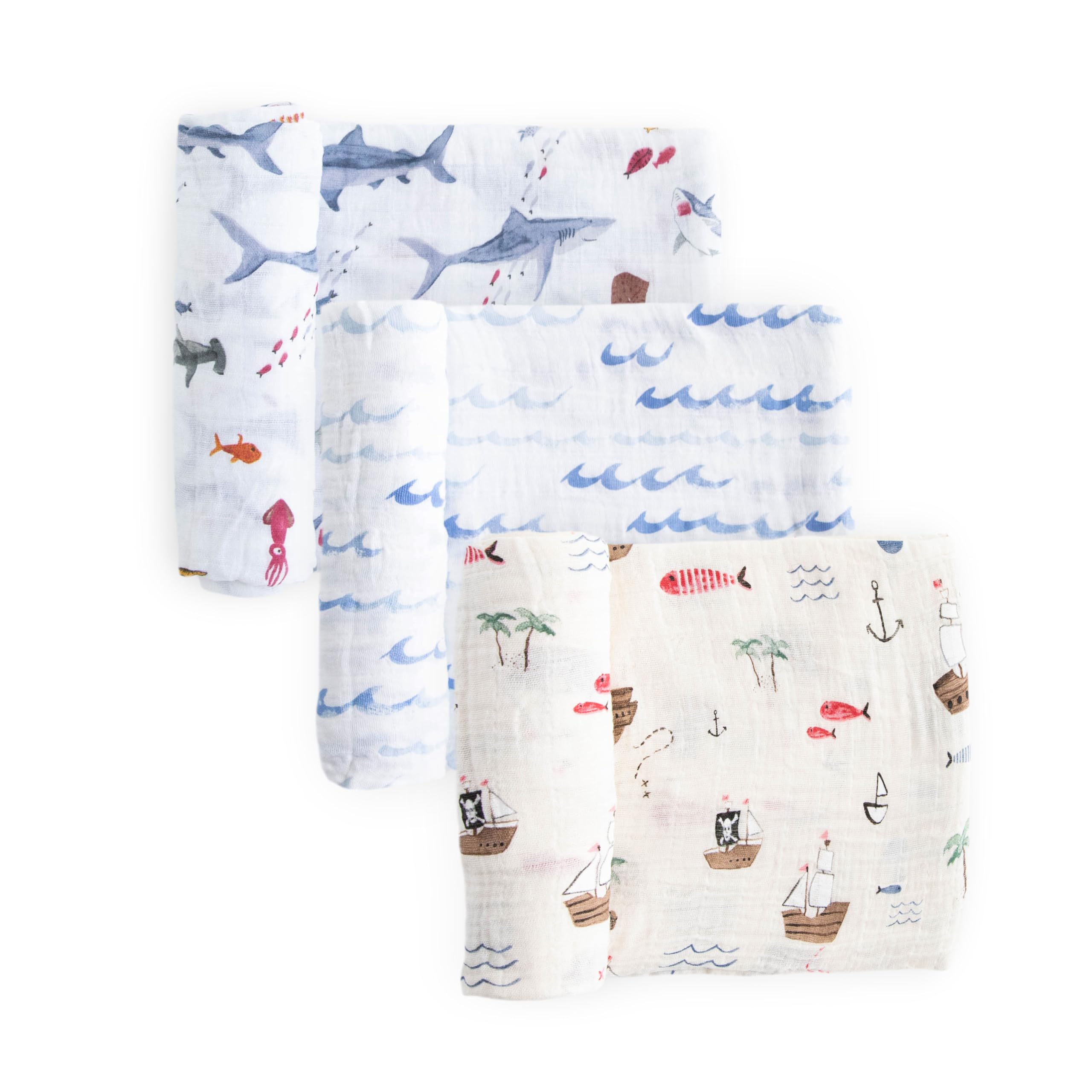 Little Unicorn muslin swaddle with galaxy design for breathable warmth and snug newborn comfort.