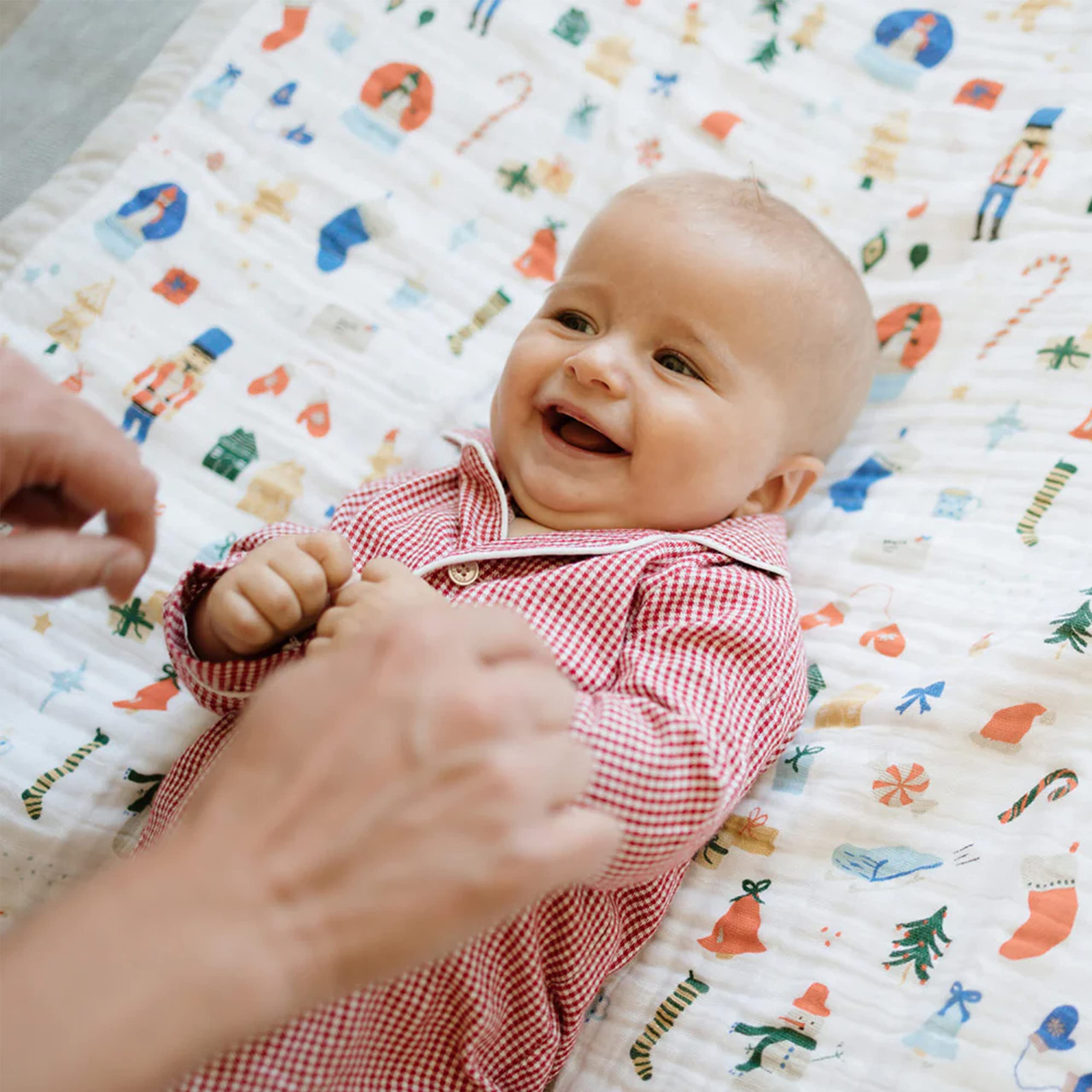 Little Unicorn easy-care quilt is machine washable and colorfast for busy families