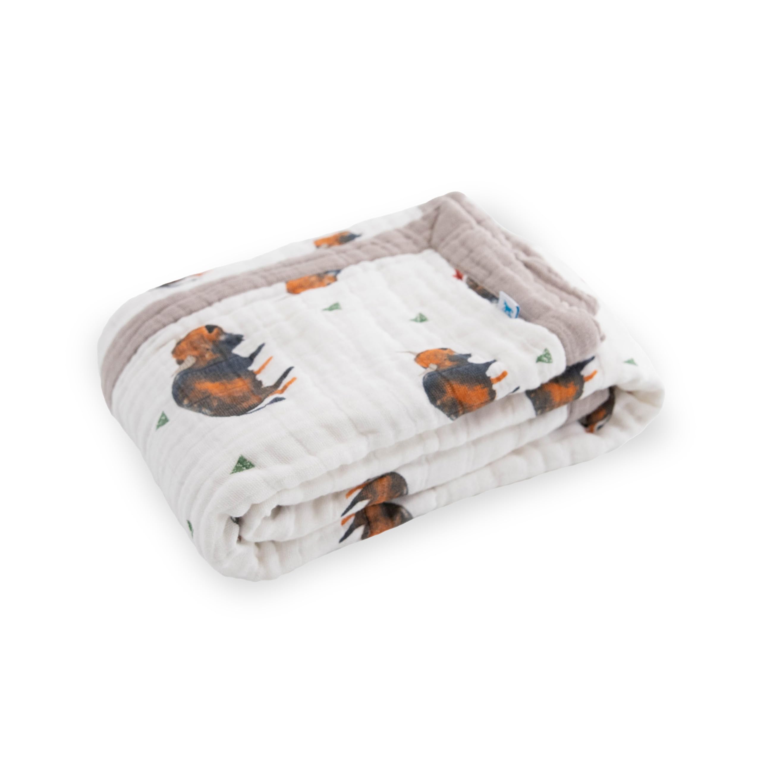 Little Unicorn quilt provides a cozy snuggle time surface for baby.