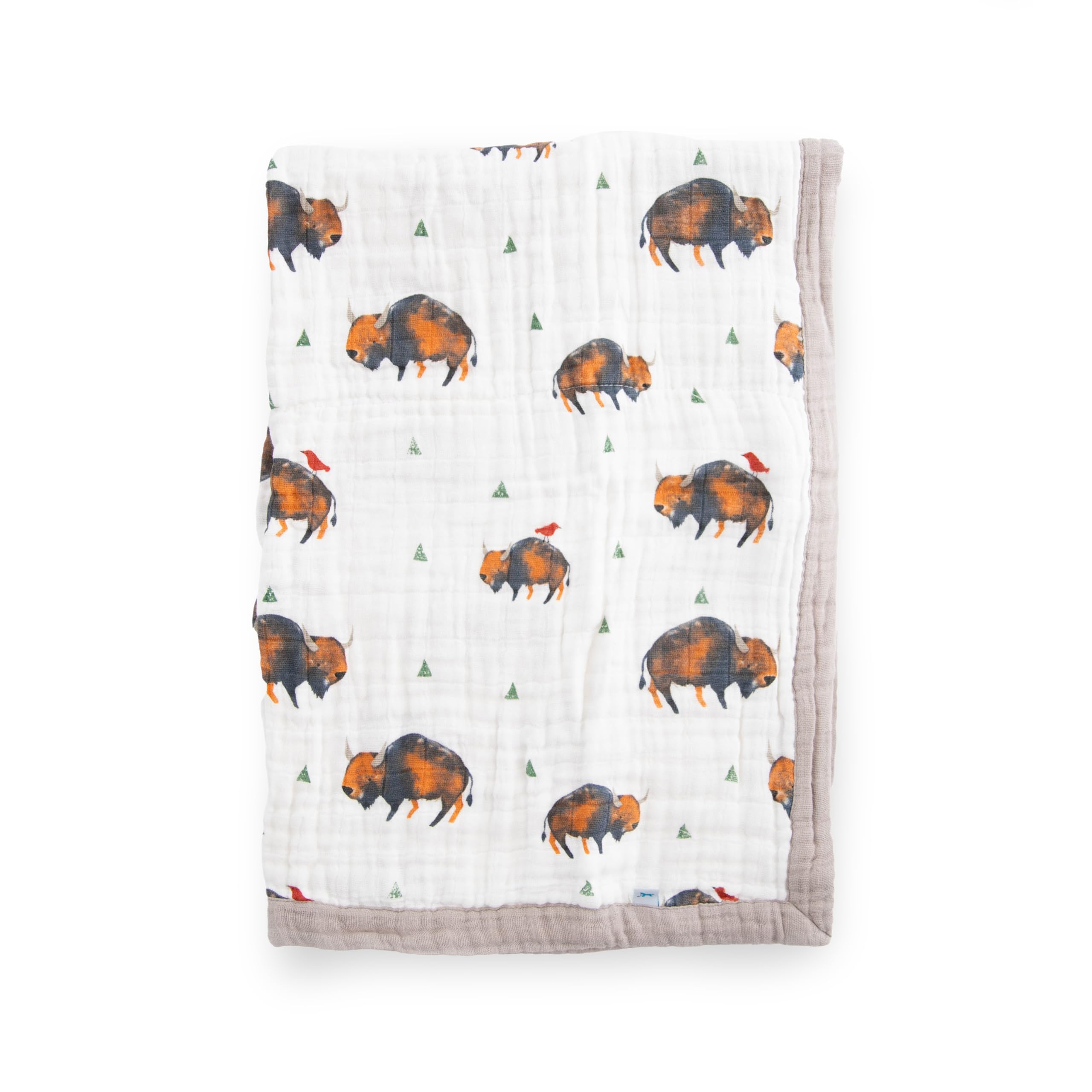 Little Unicorn newborn receiving quilt offers ultra-soft four-layer muslin warmth for cozy naps.