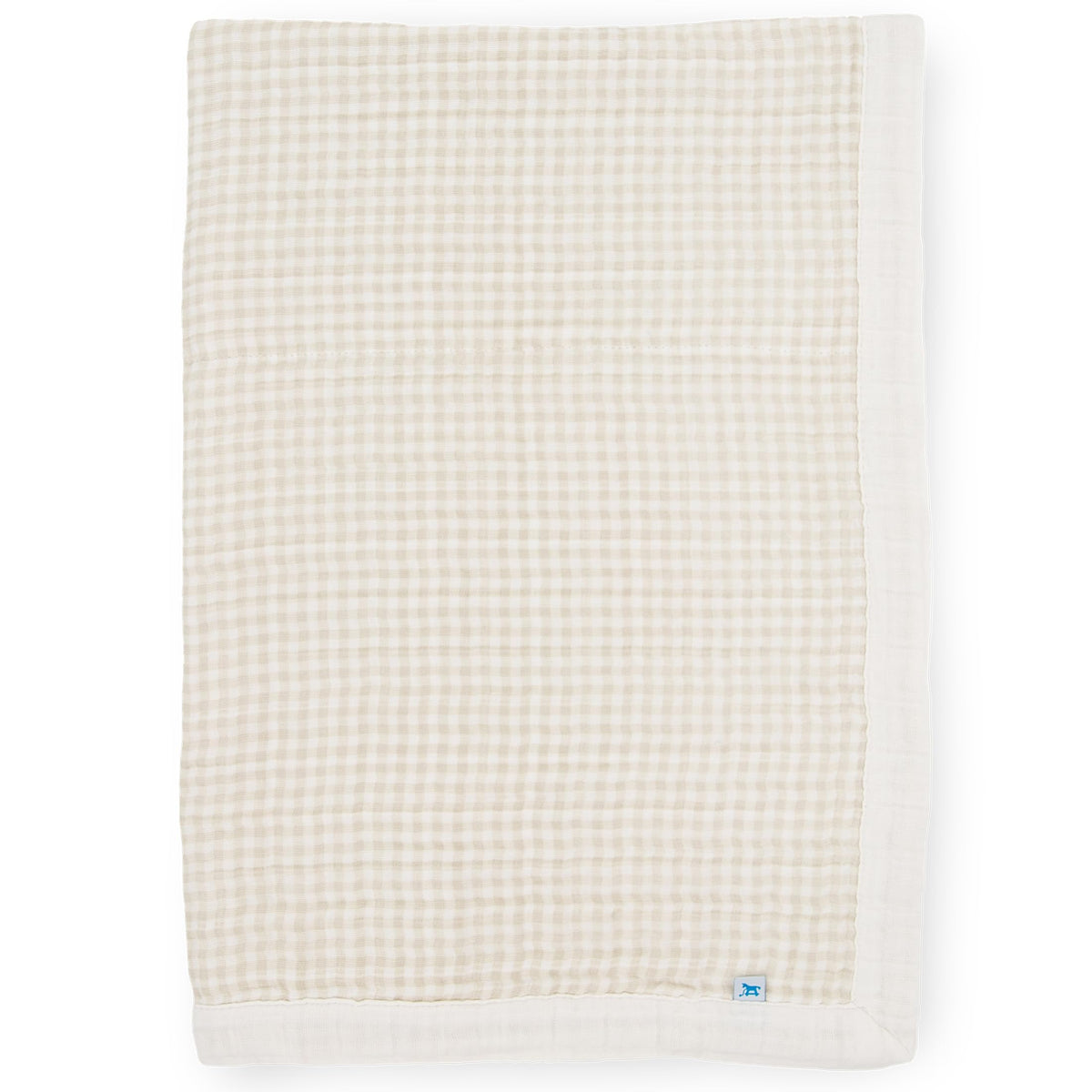 Little Unicorn newborn receiving quilt in soft muslin offers four-layer comfort for cuddles.