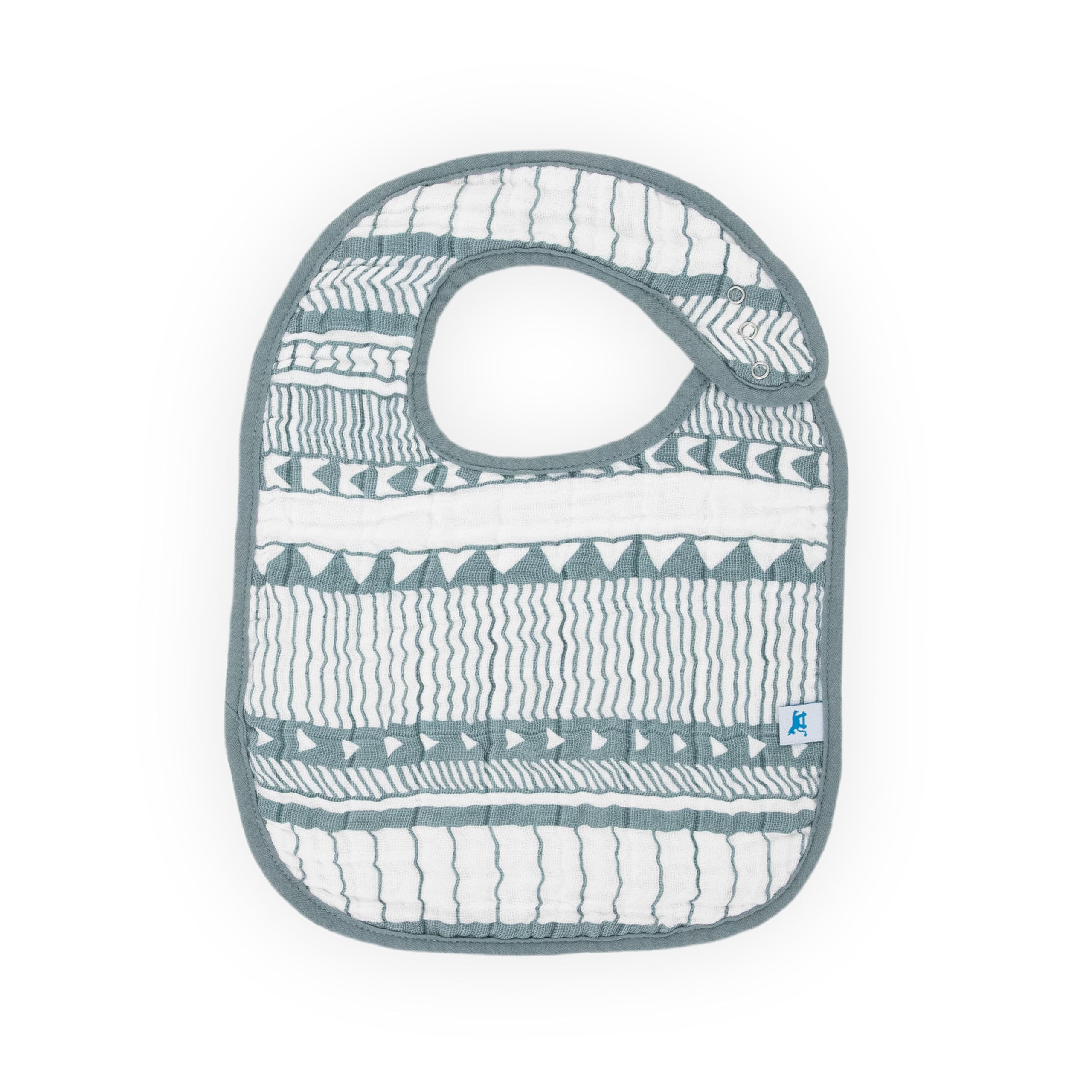 Little Unicorn Premium Classic Bib 3-pack printed patterns add handmade charm to nursery outfits.