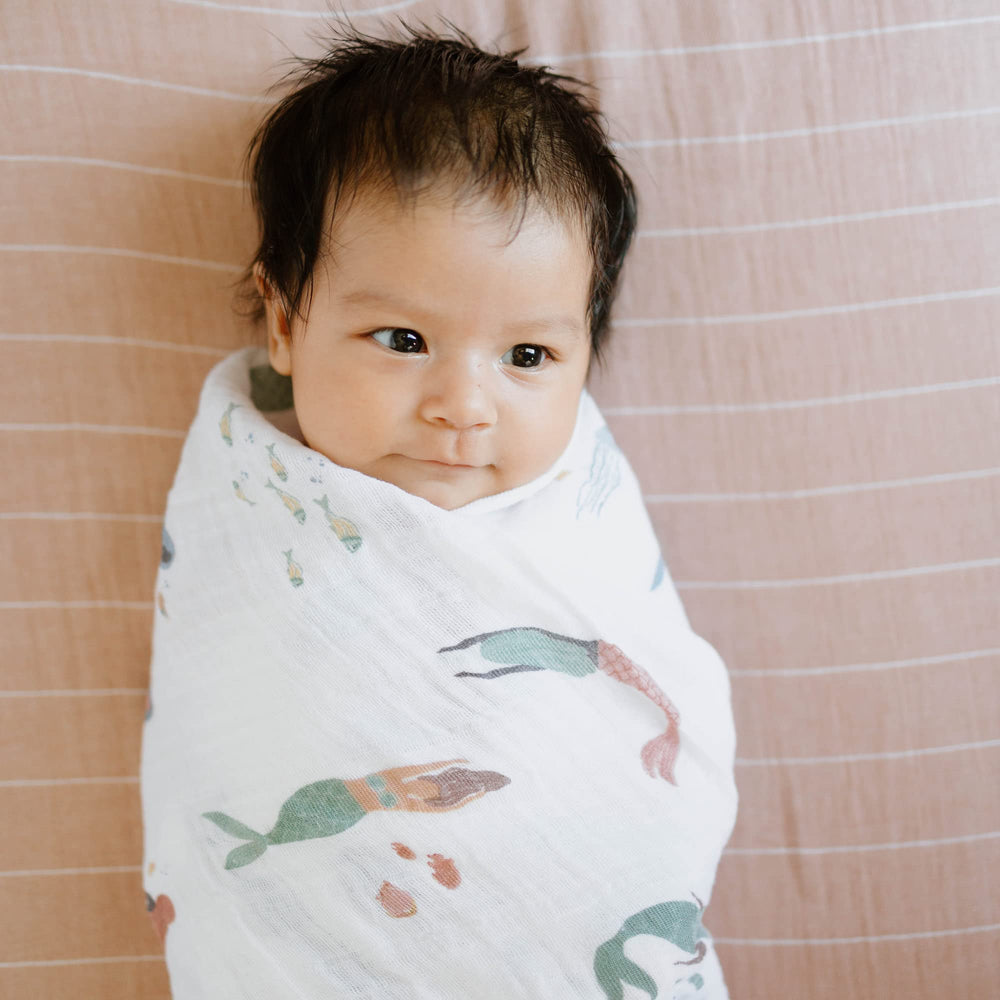 Little Unicorn premium swaddle is machine washable and easy-care