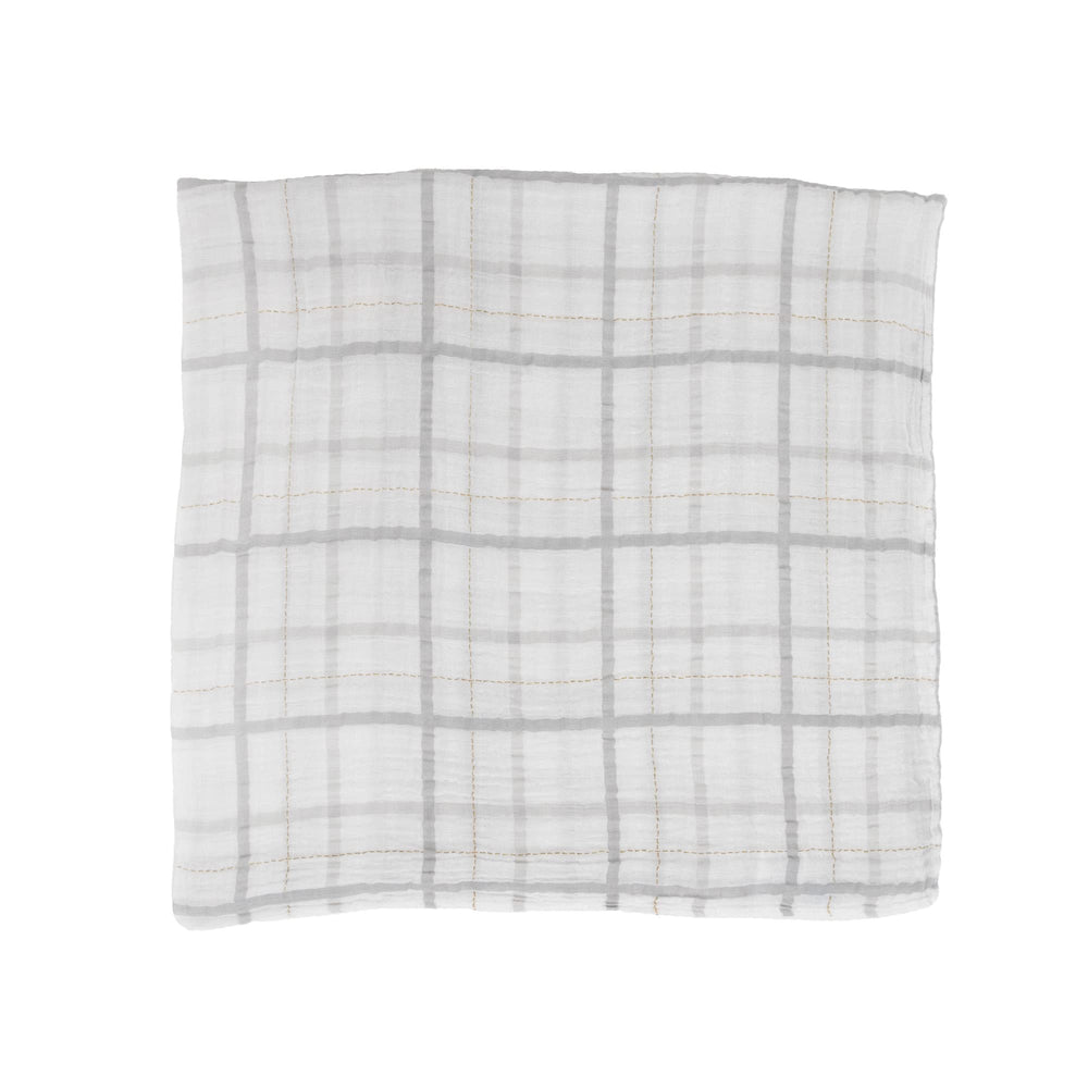 Little Unicorn swaddle folded neatly for travel and on-the-go ease