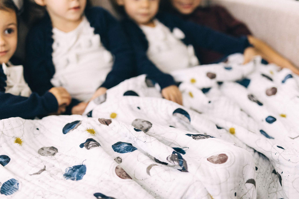 Little Unicorn Premium Quilted Throw is gift-ready for babies and families.