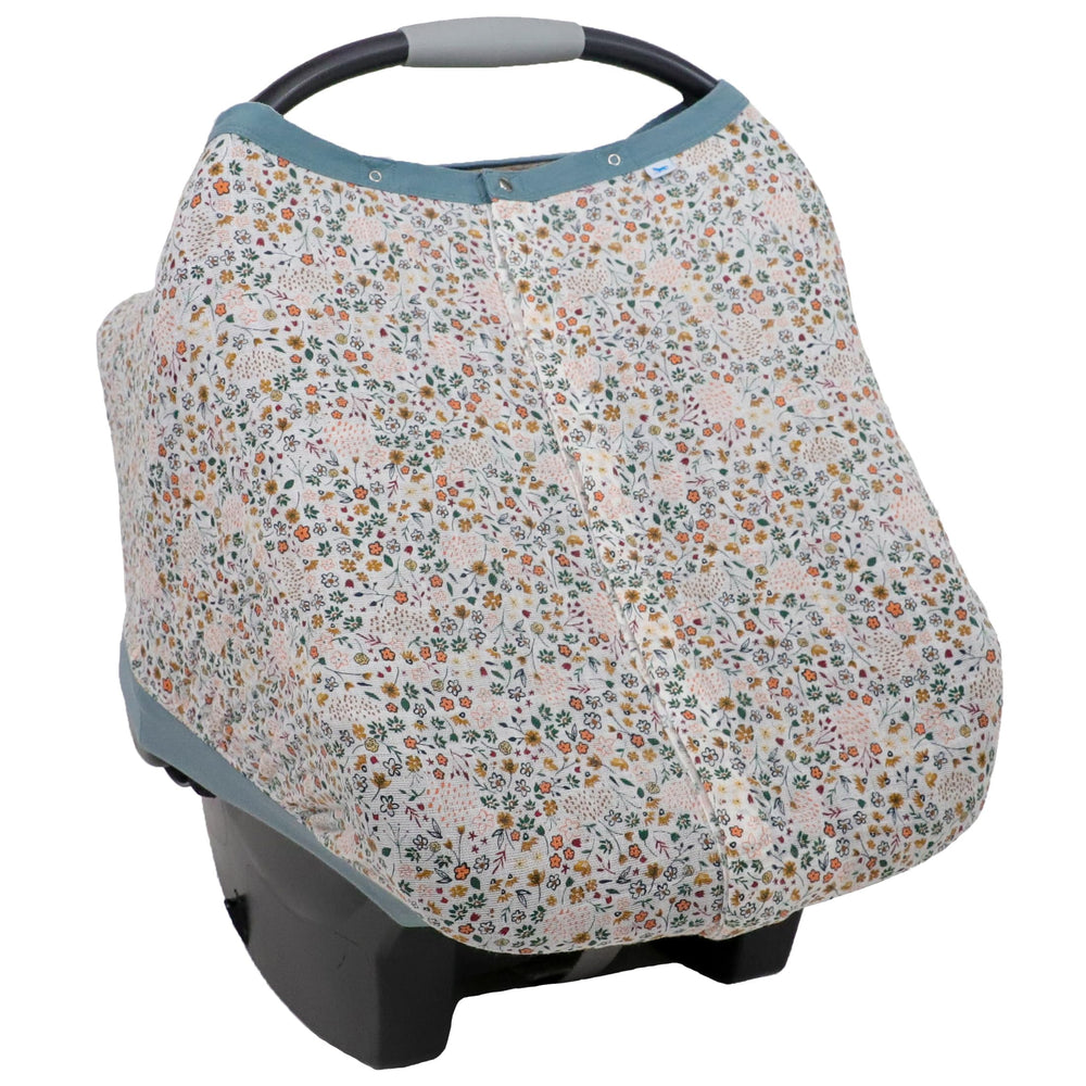 Little Unicorn pressed petals canopy for privacy on the go.
