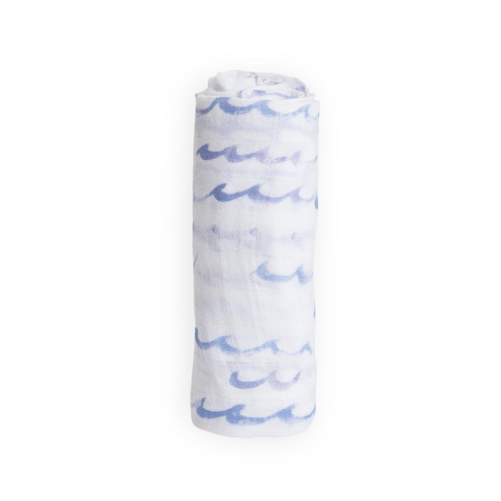 Little Unicorn soft muslin swaddle delivers gentle texture for cozy cuddles.