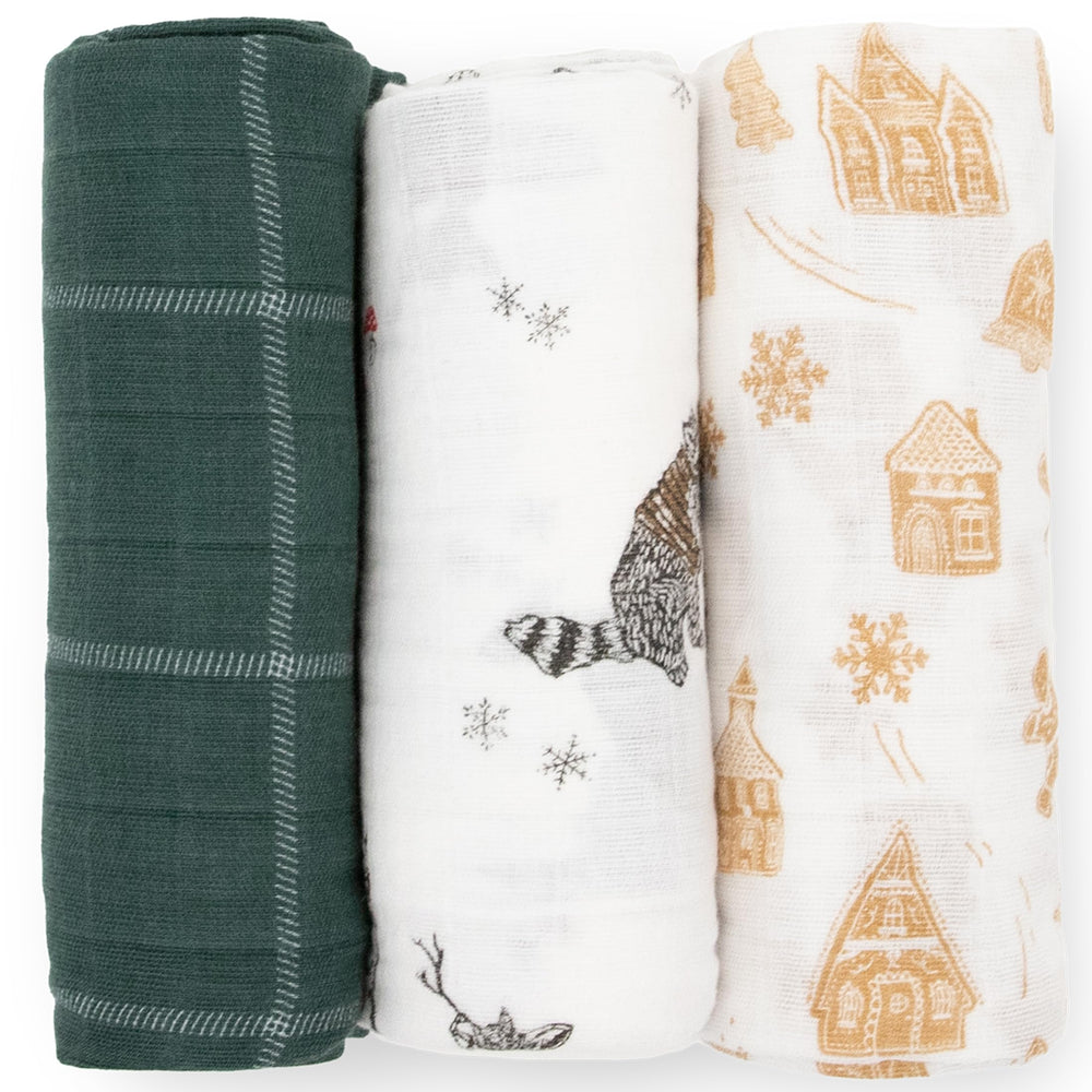 Machine washable Little Unicorn swaddle blankets for easy care