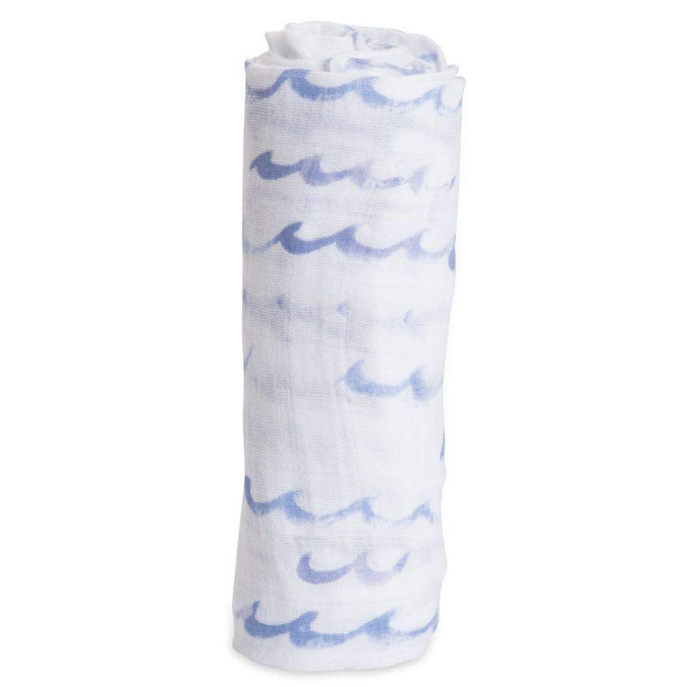 Little Unicorn swaddle setup image demonstrates easy, snug swaddling for peaceful sleep.