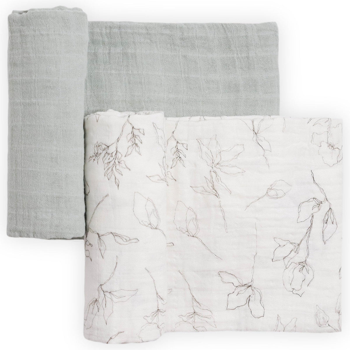 Little Unicorn swaddle pencil floral design for cozy, breathable baby comfort