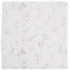 Little Unicorn pencil floral swaddle showing soft texture and modern look