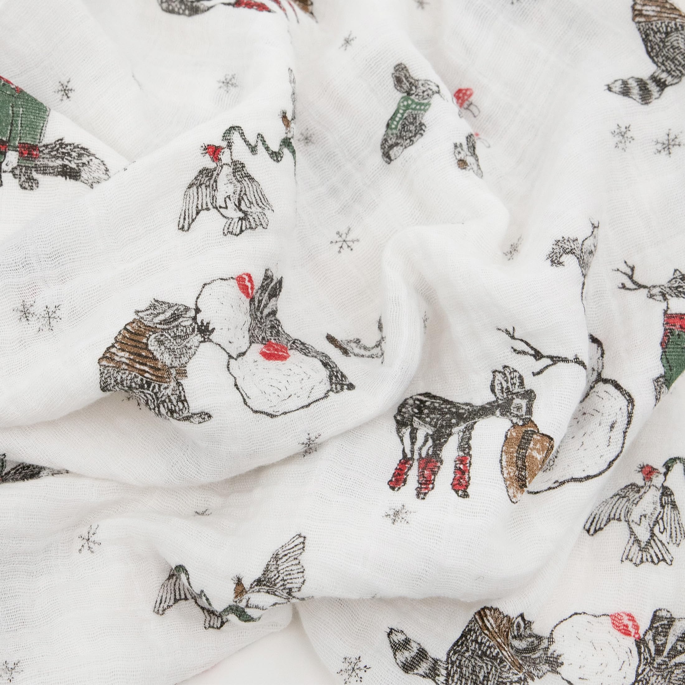 Little Unicorn swaddle blanket in soft breathable muslin fabric