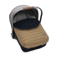 Little Unicorn winter car seat cover with insulated fabric keeps baby warm during rides