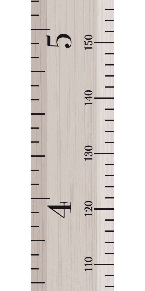 Little Wigwam Measure Me height chart fixed to a wall for quick height checks.