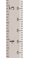 Little Wigwam Measure Me height chart fixed to a wall for quick height checks.