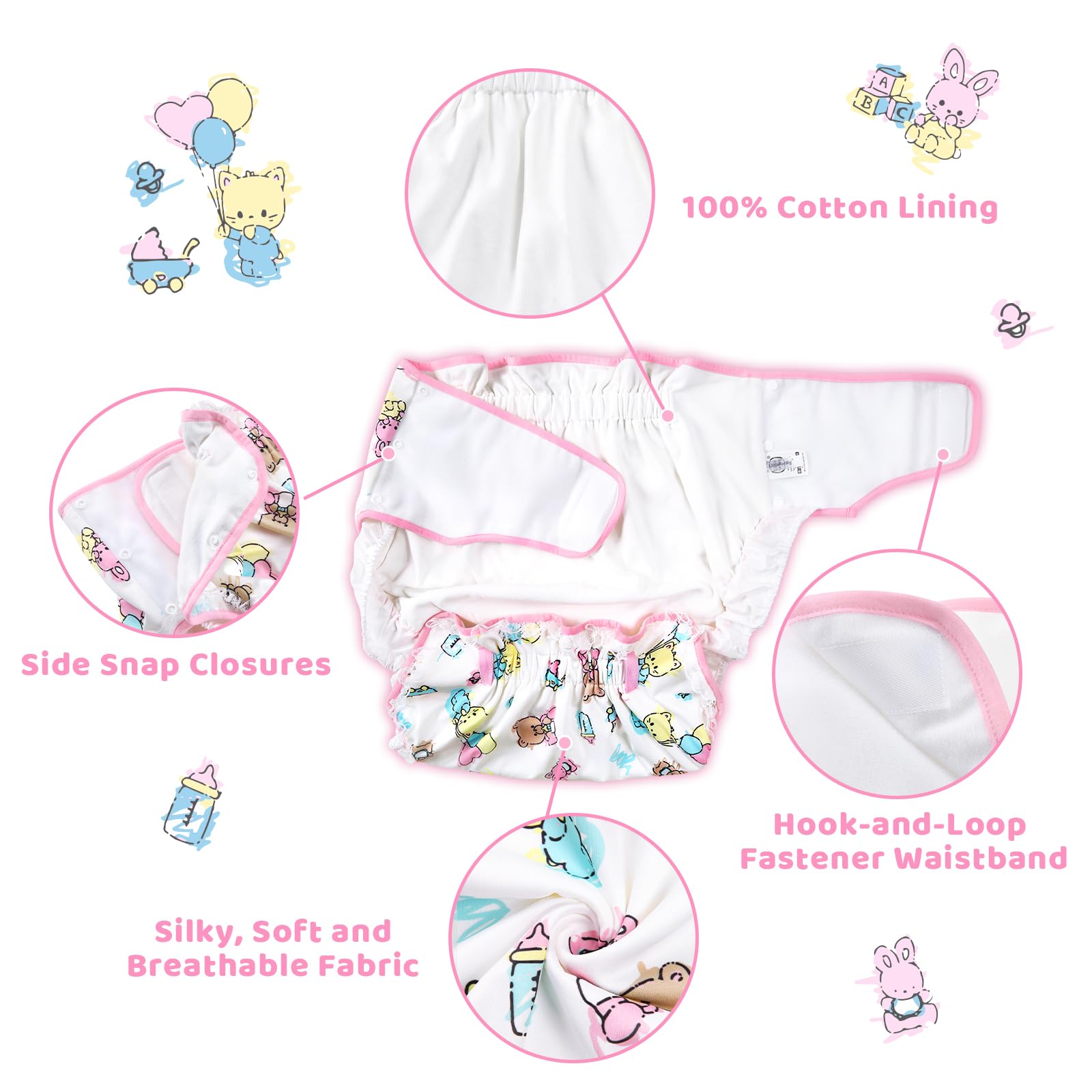 LittleForBig adjustable snap closures for a secure, customizable fit