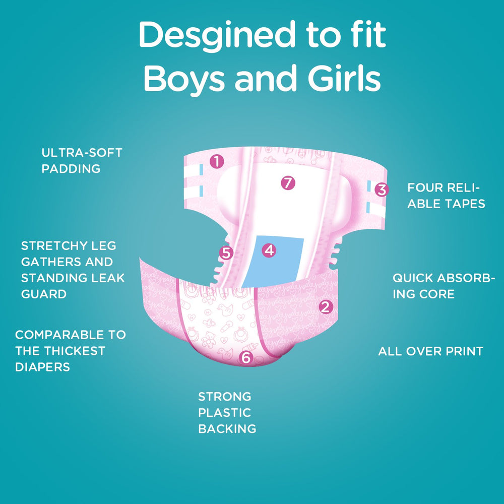 Littleforbig standing leak guard and stretchy leg gathers fit securely.