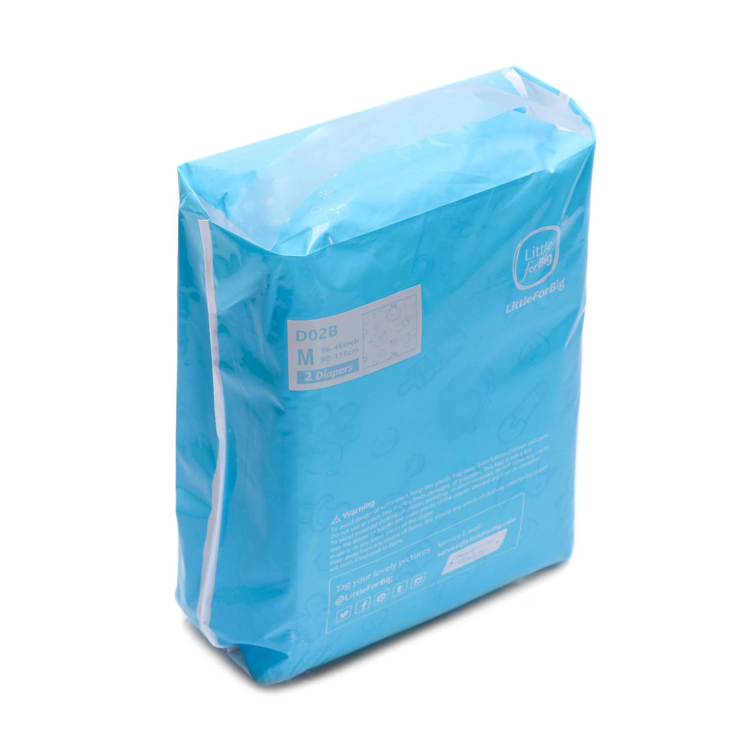Stretchy leg gathers and standing leak guard offer a snug fit.