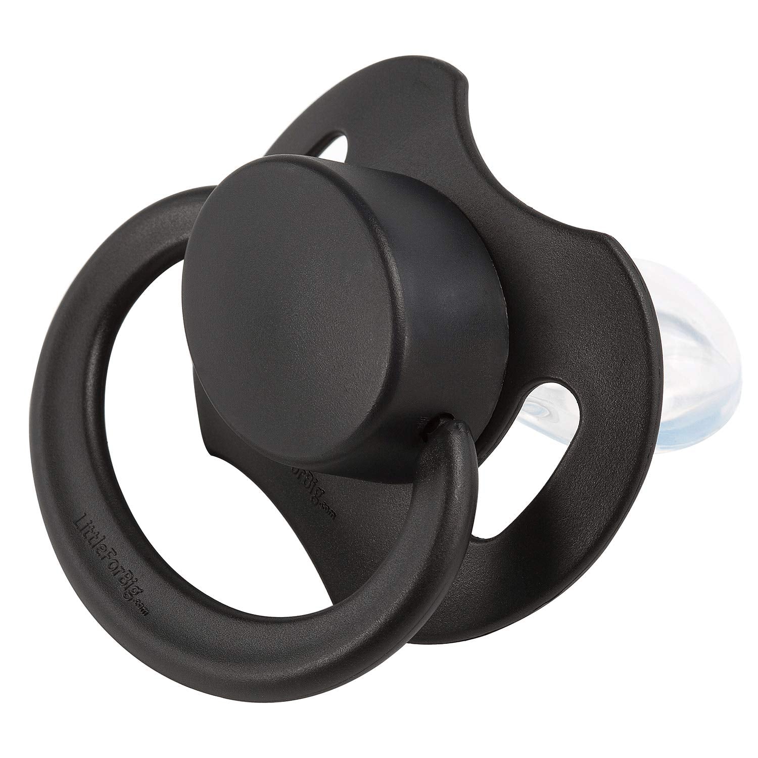 LittleForBig Bigshield Gen-II pacifier button for easy DIY decoration.