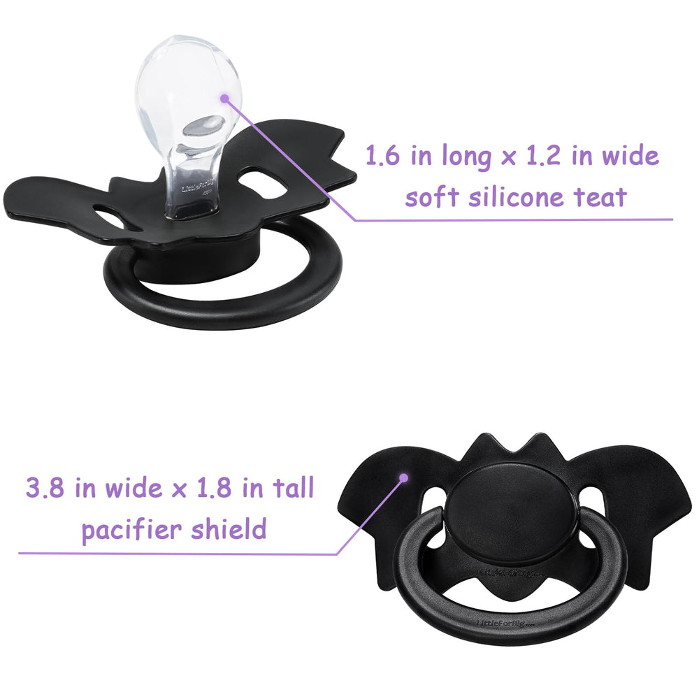 LittleForBig Bigshield Gen-II bat shield pacifier side view highlights bold styling.