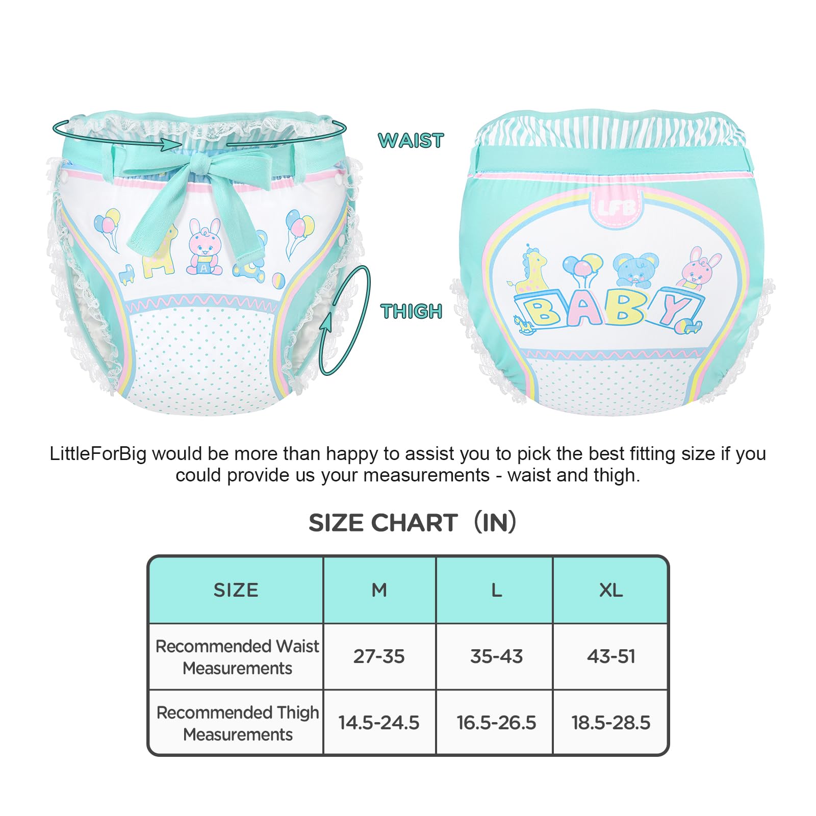 Littleforbig care instructions showing hand wash and air dry to extend life.