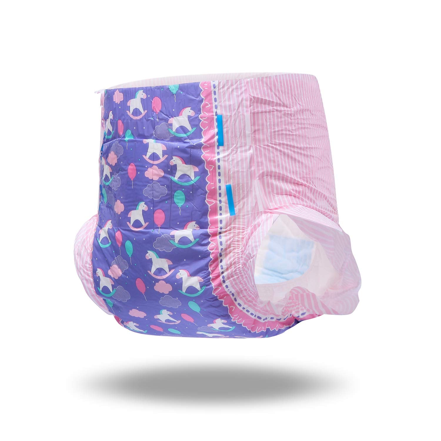 Littleforbig Printed Adult Brief Diapers plush inner padding delivers skin-soft comfort