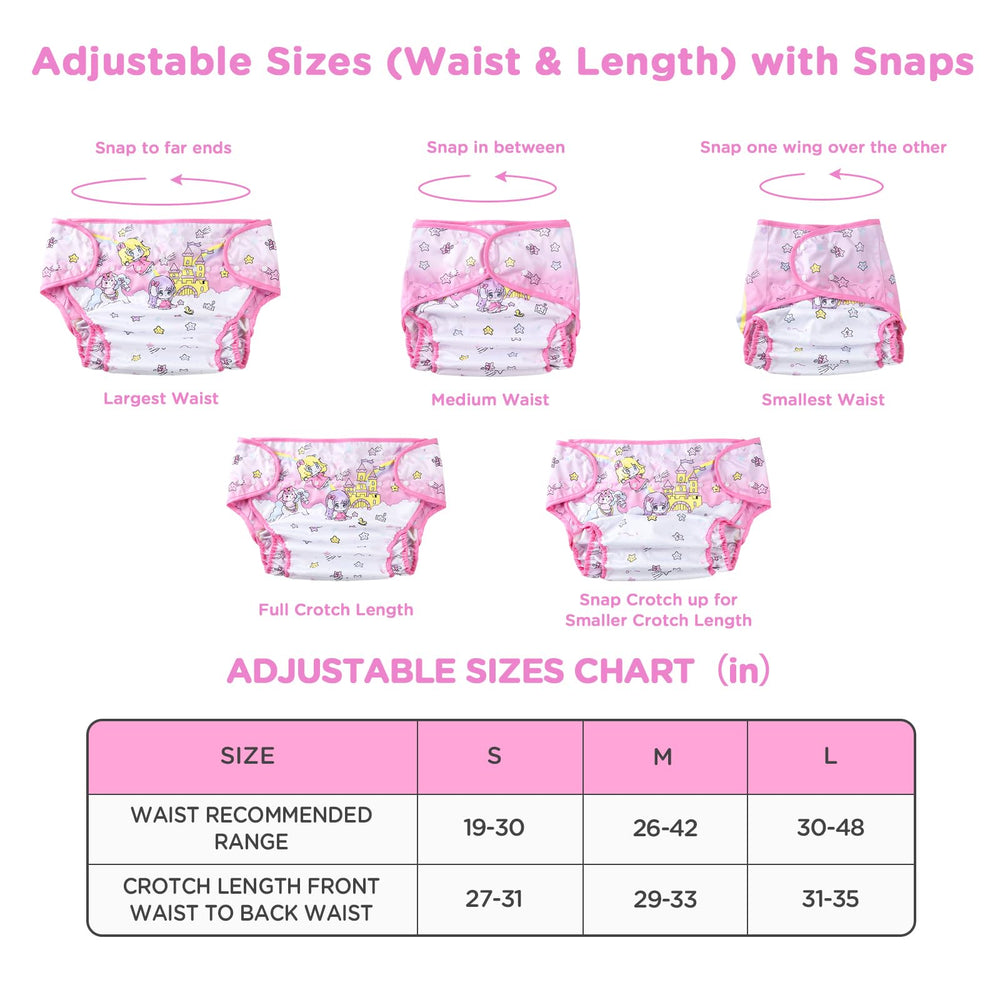 Adjustable snaps on the Dreamland wrap enable a customized height and waist fit.