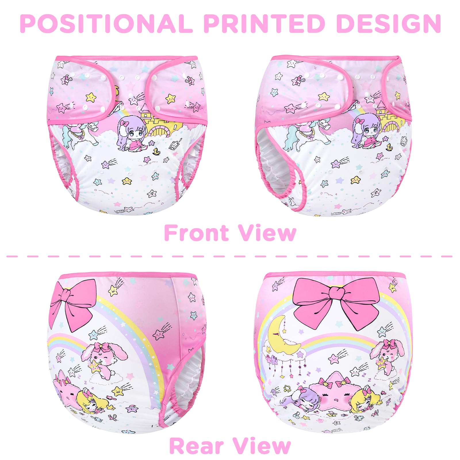 Elasticized legs on the Dreamland wrap improve comfort and seal.