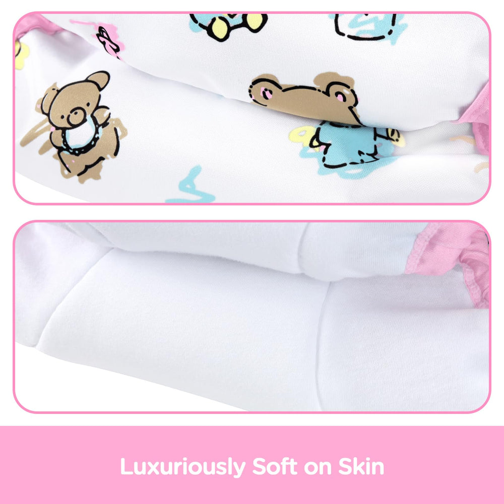 Littleforbig elastic waistband and leg openings ensure secure, comfortable fit