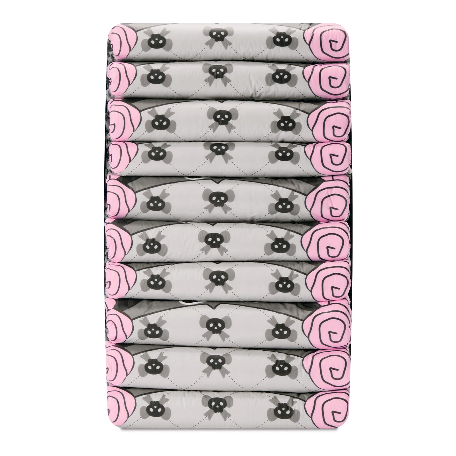 Littleforbig Goth Brat diaper XL fits 48-56 inches comfortably.