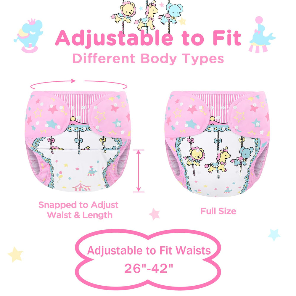 Littleforbig wrap adjustable snaps provide customizable waist fit for different body shapes.
